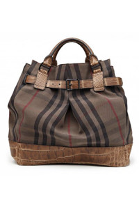 burberryoverdyed-vintage-check-tote-with-alligator-belt