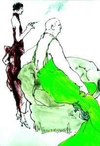 kenneth-paul-block-lime-dress