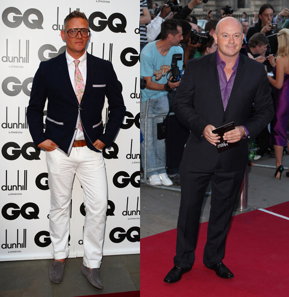 Giles Deacon and ross kemp gq men of the year awards