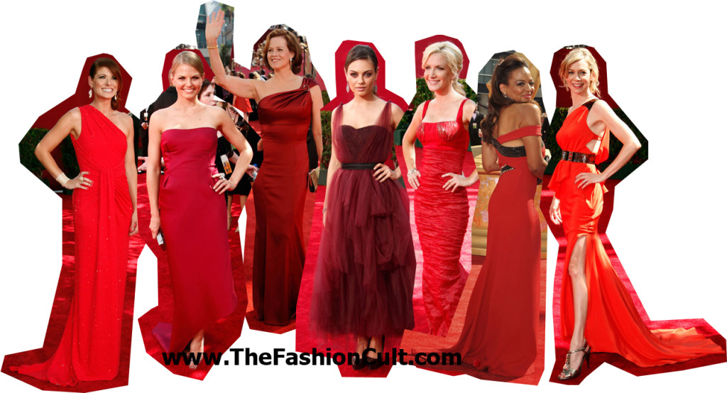 emmys trends red dresses
