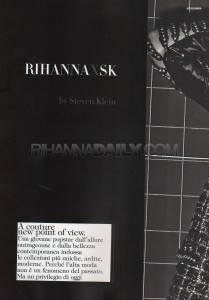 rihanna by steven klein