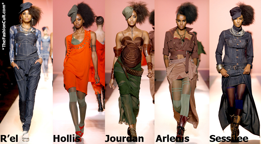 black models fill jean paul gaultier spring 2010 lineup