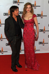Keith Urban and actress Nicole Kidman attend the 43rd Annual CMA Awards