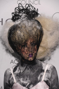 Lady Gaga 13th Annual 2009 ACE Awards lace veil