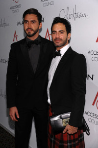 Lorenzo Martone and designer Marc Jacobs ace awards