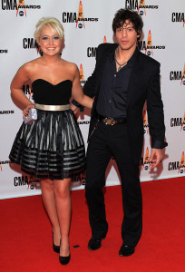 Meghan Linsey and Joshua Scott Jones of Steel Magnolia attend the 43rd Annual CMA Awards