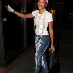 angela simmons magenta louboutin boots heavy pearls 150x150 Angela & Vanessa Simmons