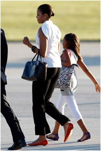 FLOTUS + Daughter - Black White & Chic
