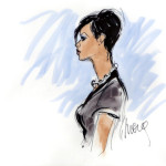 Rihanna Courtroom sketch 2 Rihanna Courtroom sketch 2