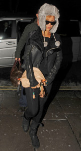 Rihanna Louis Vuitton clutch