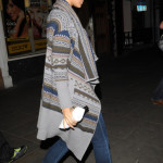 Rihanna casual moccasins and fair isle cardigan Rihanna casual moccasins and fair isle cardigan