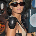 Rihanna embellished shoulder Rihanna embellished shoulder