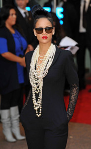 Rihanna hair movie premiere London