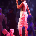 Rihanna on stage sky high heels Rihanna on stage sky high heels