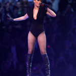 Rihanna performs in Germany Black bodysuit Rihanna performs in Germany Black bodysuit
