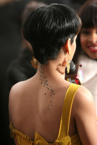 Rihanna stars tattoo
