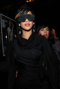 R⁬ihanna orange lipstick studded shades