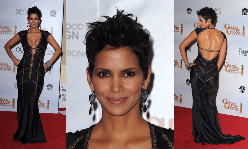 halle berry dresses 2010. 2011 Golden Globe Awards Best