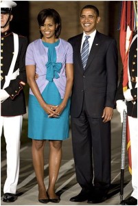 michelle obama easter colors