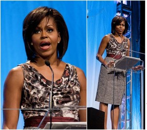 michelle obama rachey roy dress