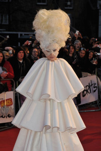 Lady Gaga as a Snow Woman - Brit Awards 2010