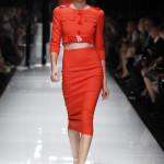 VERSACE WOMEN SPRING/SUMMER 2011: Bold Color, High Waists, & Plenty of Fringe