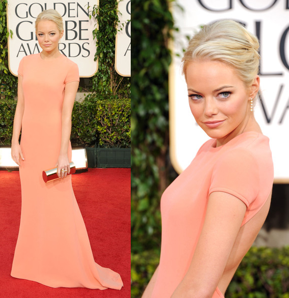 emma stone globes 2011. Emma Stone