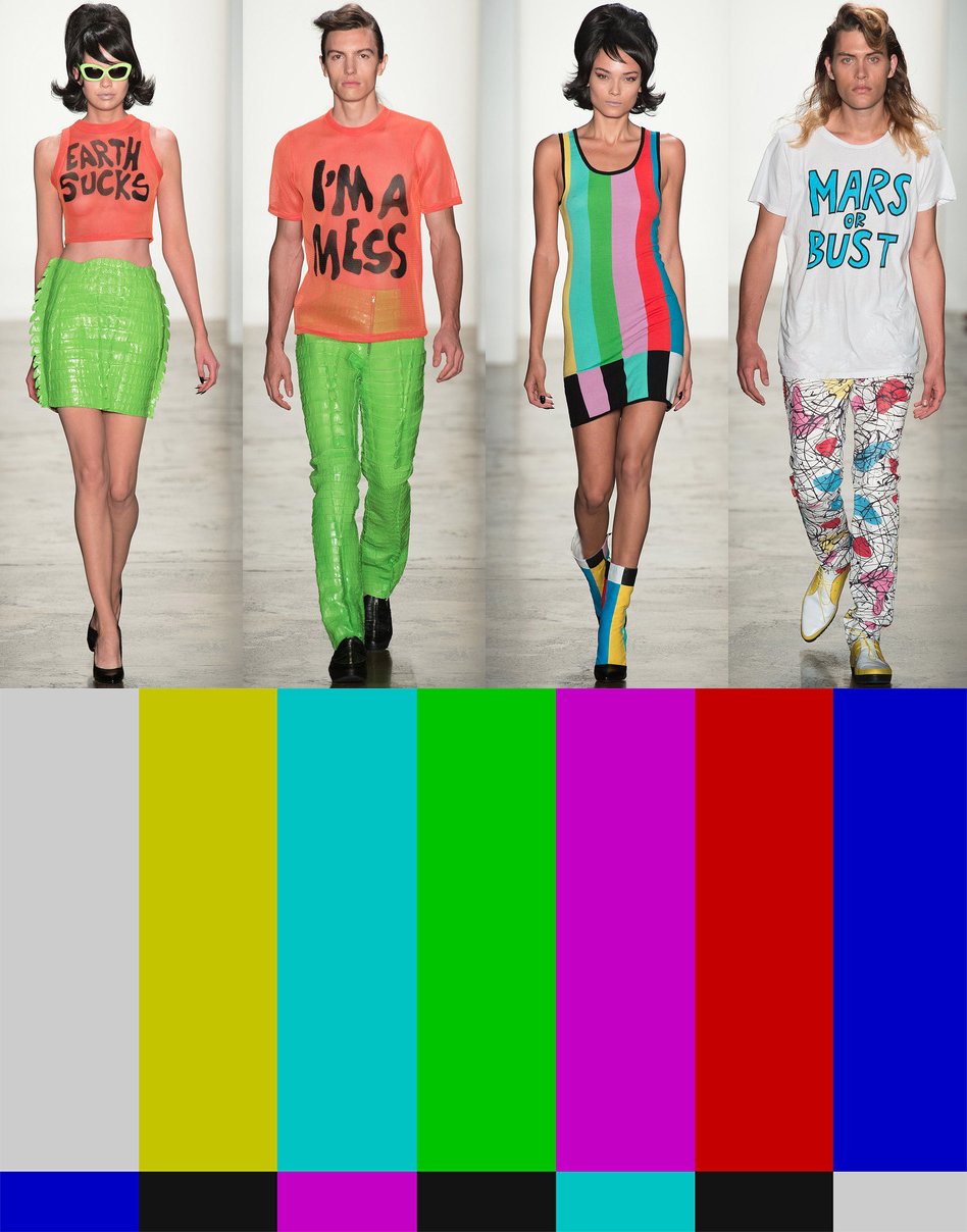 jeremy scott ss14 - fashion gives up on earth